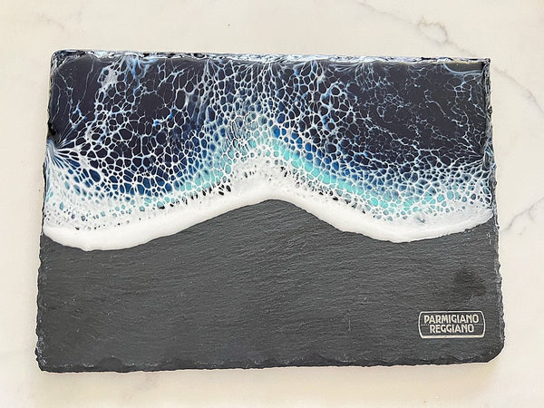Mini ocean wave on slate