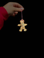 Christmas ornament- Gold star ⭐️ gingerbread person