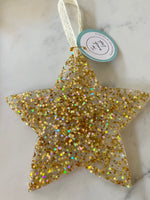 Christmas ornament - oversized gold star