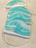 Ocean on acrylic coasters