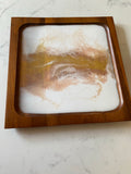 Blush and Gold Resin tray.