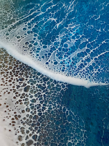 HOW TO POUR A RESIN OCEAN BOARD!!!
