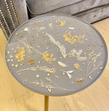Dried flower resin table