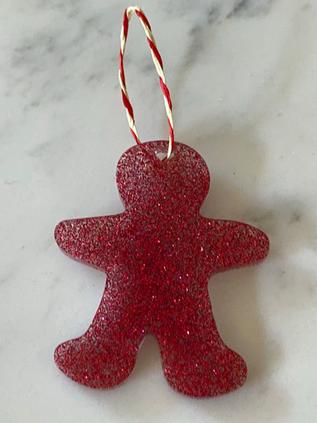 Christmas ornament - red gingerbread person