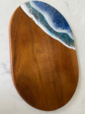 Double ocean wave acacia wood board 🌊