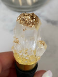 Crystal wine topper