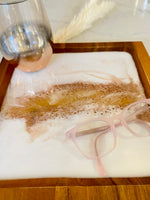 Blush and Gold Resin tray