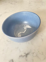 Blue ceramic bowl with resin ocean wave 🌊