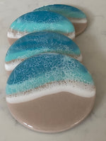 Ceramic ocean coasters. 🌊 (set of four)