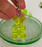 Green gummy bear keychain!