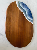 Double ocean wave acacia wood board 🌊