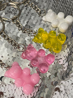 Pastel gummy bear keychains/bag clips!